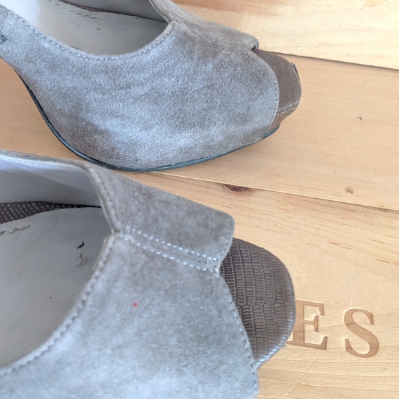 SOLD ⚫Nine West Hizzia Peep toe pump sz 7.5 - Picture 6 of 10